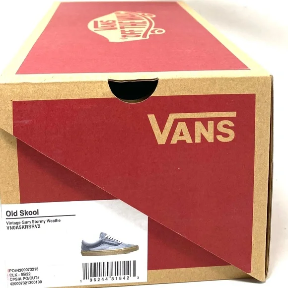 VANS Old Skool Vintage Gum Casual Shoes For Women Canvas Suede Blue VN0A5KRSRV2 - Picture 10 of 11